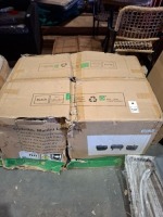 1 X BOXED STUDIO CULCITA MALIBU LOUNGE SET IN BLACK/GREY (PLEASE NOTE CUSTOMER RETURNS BOX DAMAGED)