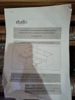 1 X BOXED STUDIO KAUAI CORNER RATTAN CHAISE IN NATURAL GARDEN SET (PLEASE NOTE CUSTOMER RETURNS BOX DAMAGED)