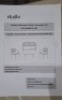 1 X BOXED MIAMI 4 PIECE CONVERSATION GARDEN SET - TABLE - W 88 X D 48 X H 40 CM LOVE SEAT - W125 X D63 X H 78 CM CHAIR -W60 X D 63 X H 78 CM - 2