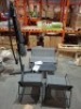 1 X BOXED STUDIO HAVANA SLING 4 PIECE LOUNGE SET IN GREY WITH 1 X SARDINA 3M CANTILEVER PARASOL IN GREY (PLEASE NOTE CUSTOMER RETURNS)