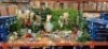 50 X PIECE MIXED PREMIER SUMMER DECORATIONS LOT TO INCLUDE ARTIFICIAL FENCE PANEL FLOWERS - LARGE EASTER BUNNY - SMALL EASTER BUNNIES - SOLAR SPIRAL LANTERN - ARTIFICIAL PLANTS - 80 LED LIGHTS - ETC ON FULL BAY