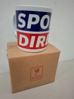 100 X BRAND NEW SPORTS DIRECT MUGS IN WHITE/BLUE /RED