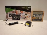 90 X BRAND NEW MIXED LOT CONTAINING DIGITAL DAY CLOCKS AND WHITE LED STRIP LIGHTS IN SIZE 4M AND AMERICAN CHARGING PLUGS ON A FULL SHELF