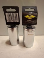 70 X BRAND NEW BUFFALO DR DEEP SOCKETS BY 30MMX32MM ON A FULL SHELF