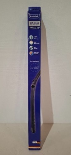 50 X BRAND NEW AXEBLINK PUSH BUTTOM WIPERS (CODE MZ - 0042) IN SIZE 500MM - 20 INCH IN ONE BOX