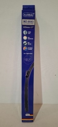 50 X BRAND NEW AXEBLINK PUSH BUTTOM WIPERS (CODE MZ - 0042) IN SIZE 425MM - 17 INCH IN ONE BOX
