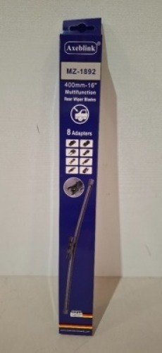 50 X BRAND NEW AXEBLINK PUSH BUTTOM WIPERS (CODE MZ - 1892) IN SIZE 400MM - 16 INCH IN ONE BOX
