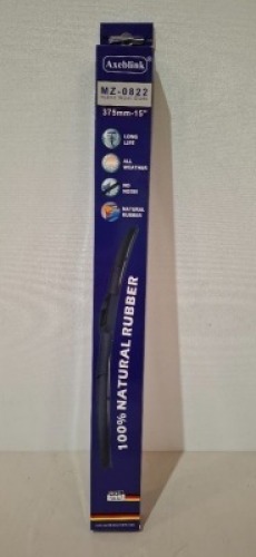 50 X BRAND NEW AXEBLINK PUSH BUTTOM WIPERS (CODE MZ - 0043) IN SIZE 375MM - 15 INCH IN ONE BOX