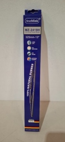 50 X BRAND NEW AXEBLINK PUSH BUTTOM WIPERS (CODE MZ - 2419H) IN SIZE 325MM - 13 INCH IN ONE BOX