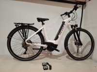 SCOTT SUB SPORT ERIDE 10 UNISEX BIKE IN WHITE MODEL: 286564 SIZE: L ORIG RRP &pound;3599 SUB ERIDE 6061 ALLOY SUNTOUR NEX-E25, 63MM FORK SHIMANO DEORE 10 SPEED DURABLE BOSCH PERFORMANCE CX, 625WH PT SHIMANO DISC BRAKES SCHWALBE ENERGIZER ACTIVE PLUS 700X50C SYN