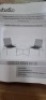 1 X STUDIO BARECELONA 3 PIECE ROPE BISTRO SET IN TERRACOTA/ PINK LOT CONTAINING TABLE IN SIZE W 60 X D 60 X H 40 CM AND TWO CHAIRS IN SIZE W 58 X D 67 X H 74 IN ONE BOX (NOTE CUSTOMER RETURNS ) - 2