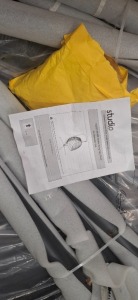 1 X STUDIO HANG EGG CHAIR IN GREY IN SIZE 101 X 94 X 200 CM IN ONE BOX (NOTE CUSTOMER RETURNS)