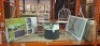 6 X MIXED GARDEN LOT CONTAINING 2 KETER EMILY STORAGE BOXES , 2 METAL GARDEN CHAIRS IN PINK , KETER COOL STOOL , 1 SUNLOUNGER IN WHITE/ GREY IN A FULL BAY