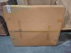 1 X IN BOX TIKI 3 PIECE BAR SET - TEMPERED GLASS TOP / HAY STYLE ROOF - BAR CHAIRS SIZE W40 / D 40 / H71 CM , BAR TABLE SIZE L 101 / W 58 / H 210 IN ONE BOX (NOTE DAMAGED BOX / CUSTOMER RETURNS) - 3