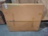 1 X IN BOX TIKI 3 PIECE BAR SET - TEMPERED GLASS TOP / HAY STYLE ROOF - BAR CHAIRS SIZE W40 / D 40 / H71 CM , BAR TABLE SIZE L 101 / W 58 / H 210 IN ONE BOX (NOTE DAMAGED BOX / CUSTOMER RETURNS) - 3