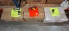 90 X BRAND NEW MIXED HI VIS T-SHIRT LOT TO INCLUDE AVIATOR YELLOW HI VIS T-SHIRTS - CREATE AND DESTROY DOUBLE TONE ORANGE HI VIS POLO SHIRTS AVIATOR DOUBLE TONE YELLOW HI VIS T SHIRTS ALL IN VARIOUS SIZES IN 3 BOXES - 2