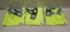 90 X BRAND NEW MIXED HI VIS T-SHIRT LOT TO INCLUDE AVIATOR DOUBLE TONE YELLOW HI VIS T SHIRTS - AVIATOR YELLOW HI VIS POLO SHIRTS ALL IN VARIOUS SIZES IN 3 BOXES