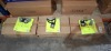 90 X BRAND NEW MIXED HI VIS T-SHIRT LOT TO INCLUDE AVIATOR DOUBLE TONE YELLOW HI VIS T SHIRTS - AVIATOR YELLOW HI VIS POLO SHIRTS ALL IN VARIOUS SIZES IN 3 BOXES - 2