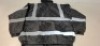 16 X BRAND NEW CREATER AND DESTROY BLACK HI VIS BOMBER JACKETS IN SIZE M - L