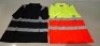 100 X BRAND NEW MIXED HEALTH AND SAFETY CLOTHING LOT CONTAINING AVIATOR MENS DOUBLE TONE LONG SLEEVE POLO IN GREEN / NAVY AND GREEN / GREY IN SIZES S AND XXL , CREATE AND DESTROY SINGLE TONE PULLOVER SWEATSHIRT IN ORANGE AND YELLOW, IN SIZE LARGE, ST WORK