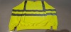 100 X BRAND NEW MIXED HEALTH AND SAFETY CLOTHING LOT CONTAINING AVIATOR MENS DOUBLE TONE LONG SLEEVE POLO IN GREEN / NAVY AND GREEN / GREY IN SIZES S AND XXL , CREATE AND DESTROY SINGLE TONE PULLOVER SWEATSHIRT IN ORANGE AND YELLOW, IN SIZE LARGE, ST WORK - 2