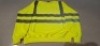 100 X BRAND NEW MIXED HEALTH AND SAFETY CLOTHING LOT CONTAINING AVIATOR MENS DOUBLE TONE LONG SLEEVE POLO IN GREEN / NAVY AND GREEN / GREY IN SIZES S AND XXL , CREATE AND DESTROY SINGLE TONE PULLOVER SWEATSHIRT IN ORANGE AND YELLOW, IN SIZE LARGE, ST WORK - 2