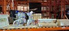 6 X MIXED KIDS TOY LOT CONTAINING 2 HUFFY KIDS BIKES , TOYLIFE WOODEN 50 PIECE TRAIN SET , PLUM WOODEN SANDPIT , STUDIO 1.2M BABY SWING (CUSTOMER RETURNS )