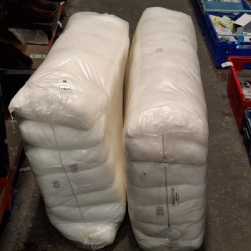 82 X BRAND NEW CUSHION INNERS IN SIZE 16 X 12 IN TWO BAGS