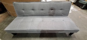1 X BOXED SOFA BED IN LIGHT GREY IN SIZE L 170 X 100 ( NOTE CUSTOMER RETURNS )