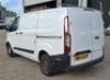 WHITE FORD TRANSIT CUSTOM 290 DIESEL PANEL VAN 1995CC FIRST REGISTERED 26/3/2018 REG: NW14CAP MILEAGE : 66,069 1 KEY WITH V5 MOT UNTIL 27/9/2025 NOTE SIDE DOOR JAMMED - 4