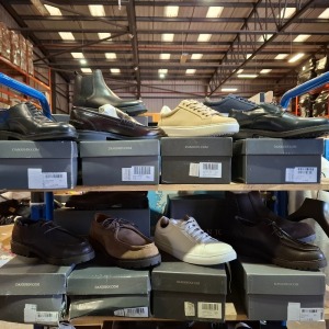 12 X BRAND NEW MIXED DAN JOHN FOOTWEAR LOT TO INCLUDE TAUPE INGEGNERE SUEDE SHOES 45 - BROWN INGEGNERE PELLE SHOES 40 - BROWN MOCASSINO COLLEGE SHOES 41 - BLUE DERBY LISCIA SHOES 41 ETC