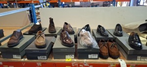 12 X BRAND NEW MIXED DAN JOHN FOOTWEAR LOT TO INCLUDE BLACK COLLEGE FONDO SHOES 41 - TAUPE SCARPA FIBBIA IN SUEDE SHOES 43 - BROWN INGEGNERE SUEDE SHOES 42 - BROWN STIVALETTO SUEDE BOOTS 42 ETC