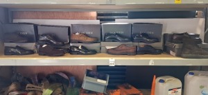 12 X BRAND NEW MIXED DAN JOHN FOOTWEAR LOT TO INCLUDE BROWN STIVALETTO SUEDE SHOES 43 - MARRONE DERBY LISCIA SHOES 43 - TAUPE DOPPIA FABBIE SUEDE SHOES 45 - BLUE MOCASSINO COLLEGE SHOES ETC