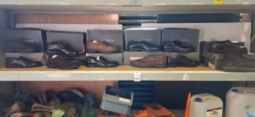 12 X BRAND NEW MIXED DAN JOHN FOOTWEAR LOT TO INCLUDE BROWN STIVALETTO SUEDE SHOES 43 - MARRONE DERBY LISCIA SHOES 43 - TAUPE DOPPIA FABBIE SUEDE SHOES 45 - BLUE MOCASSINO COLLEGE SHOES ETC