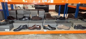 12 X BRAND NEW MIXED DAN JOHN FOOTWEAR LOT TO INCLUDE BLACK DERBY LISCIA SHOES 41 - BLACK DOPPIA FIBBIA SHOES 43 - BLUE FRANCESINA CUOIO SHOES 42 - TAUPE DOPPIA FABBIA SUEDE SHOES 40 ETC