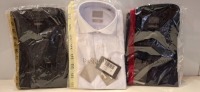 20 X BRAND NEW MIXED DAN JOHN SHIRT LOT TO INCLUDE MACROPIQUET WHITE SHIRTS - PIQUET WHITE SHIRTS - CAMICIA BLACK SHIRTS - OXFORD WHITE SHIRTS ETC IN SIZES 39-41-45 ETC RRP-&pound;39.99