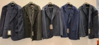 5 X BRAND NEW MIXED DAN JOHN SUIT BLAZER LOT TO INCLUDE GIACCA JERSEY STRETCH BLAZERS IN BLUE SIZE 50 - GIACCA PETTO BLACK BLAZER SIZE 50 - ABITTO FINESTRATO BLUE BLAZER 50 ETC RRP-&pound;119.99 PP