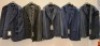 5 X BRAND NEW MIXED DAN JOHN SUIT BLAZER LOT TO INCLUDE GIACCA JERSEY STRETCH BLAZERS IN BLUE SIZE 50 - GIACCA PETTO BLACK BLAZER SIZE 50 - ABITTO FINESTRATO BLUE BLAZER 50 ETC RRP-&pound;119.99 PP