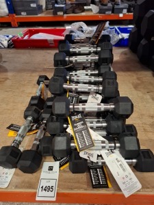 25 X BRAND NEW PAIRS OF EVERLAST DUMBBELL WEIGHTS IN SIZE 1 KG