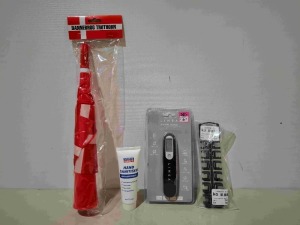 200 + BRAND NEW MIXED LOT CONTAINING DANNEBROG TRUTHORNS , LINEA DIGITAL SCALES , CRANK BROTHERS CND PDL 99 , SPORTS DIRECT ANTI - BACTERIAL HAND SANITZERS IN A FULL BAY