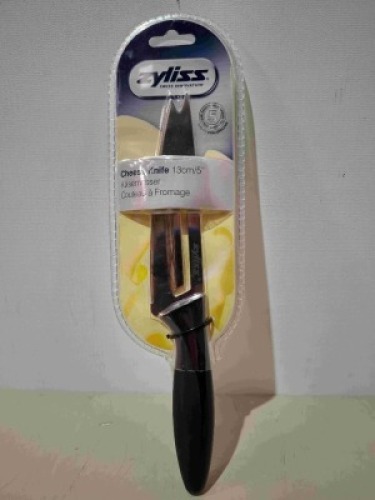 50 X BRAND NEW ZYLISS CHEESE KNIFES IN SIZE 13CM - RRP EACH &pound;11 IN 8 BOXES ( NOTE BOXES DAMAGED )