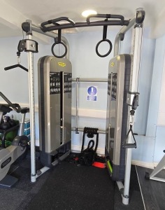 1 X TECHNO GYM ELEMENT LINE DUAL ADJUSTABLE PULLEY MACHINE