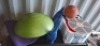 30 PCS MIXED GYM LOT TO INCLUDE METAL RACKS, WILSON BASKETBALL, ABDOMINAL ROLLER, LONSDALE 5KG MEDICINE BALL, GYM MAT, FOOTBALL CONES, TECHNO GYM BALANCE BALL, GYM ROPES, 15KG VEST ETC - 3