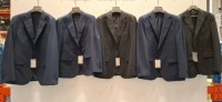5 X BRAND NEW MIXED DAN JOHN SUIT BLAZER LOT TO INCLUDE 2X GIACCA COMP BLCK BLAZERS SIZE 46-48 - 3X GIACCA BLUE BLAZERS SIZES 44-50-58 RRP-&pound;119.99 PP