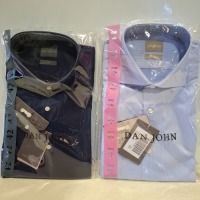 20 X BRAND NEW MIXED DAN JOHN SHIRT LOT TO INCLUDE OXFORD NAVY SHIRTS - PIQUET BLUE SHIRTS - 38-41-42 ETC RRP-&pound;39.99 PP