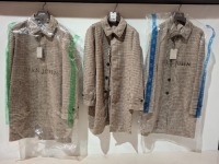 3 X BRAND NEW DAN JOHN CAPPOTTO MONOPETTO BROWN JACKETS SIZES 46-54-56- &pound;159.99 PP