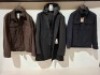 3 X BRAND NEW MIXED DAN JOHN COATS/JACKETS LOT TO INCLUDE1X COPPOTTO MONOPETTO BLACK JACKET SIZE 56 &pound;189.99 - TRAPUNTATA NAVY OVERSHIRT SIZE M &pound;129.00 - 1X GIUBOTTO ECOSUEDE BROWN JACKET SIZE 3XL - &pound;119.00