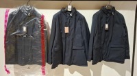 3 X BRAND NEW DAN JOHN NAVY FIELD JACKETS IN SIZES XL-XXL-XXXL &pound;149.99 PP