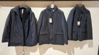 3 X BRAND NEW DAN JOHN NAVY FIELD JACKETS IN SIZES S-XL &pound;149.99 PP
