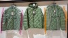 3 X BRAND NEW DAN JOHN PIUMINO TRAPUNTATO GREEN HOODED COATS IN SIZES L-XL-XXL - £79.99 PP